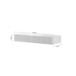Wisząca konsola / toaletka Nicole 100 cm z szufladami - kaszmir / kaszmir mat Wisząca konsola / toaletka Nicole 100 cm z szufladami - kaszmir / kaszmir mat