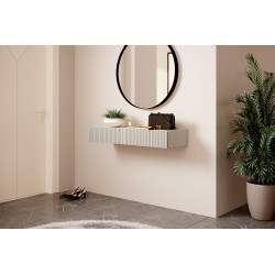 Wisząca konsola / toaletka Nicole 100 cm z szufladami - kaszmir / kaszmir mat Wisząca konsola / toaletka Nicole 100 cm z szufladami - kaszmir / kaszmir mat