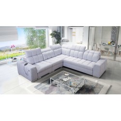 Prisma III corner sofa with sleeping function and USB port – comfort and style in one piece of furniture Prisma III corner sofa with sleeping function and USB port – comfort and style in one piece of furniture