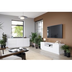 Komoda Asha 167 cm - biały mat, nowoczesny design Komoda Asha 167 cm - biały mat, nowoczesny design