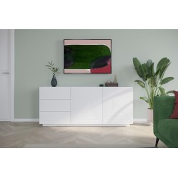 Komoda Asha 167 cm - biały mat, nowoczesny design Komoda Asha 167 cm - biały mat, nowoczesny design