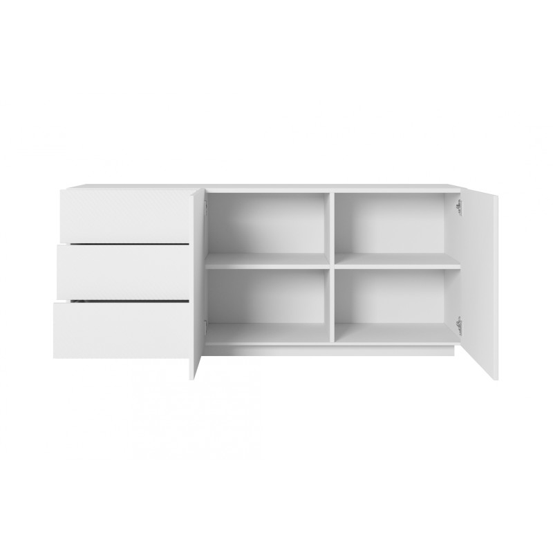 Komoda Asha 167 cm - biały mat, nowoczesny design Komoda Asha 167 cm - biały mat, nowoczesny design