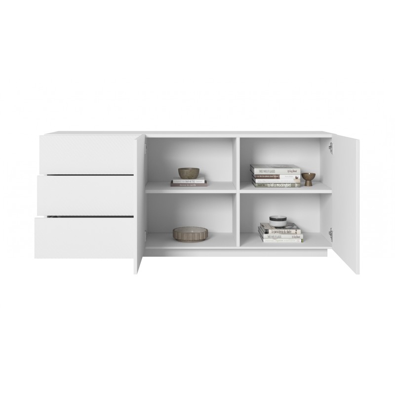 Komoda Asha 167 cm - biały mat, nowoczesny design Komoda Asha 167 cm - biały mat, nowoczesny design