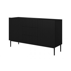 Komoda Nicole 150 cm - czarny mat, nowoczesny design