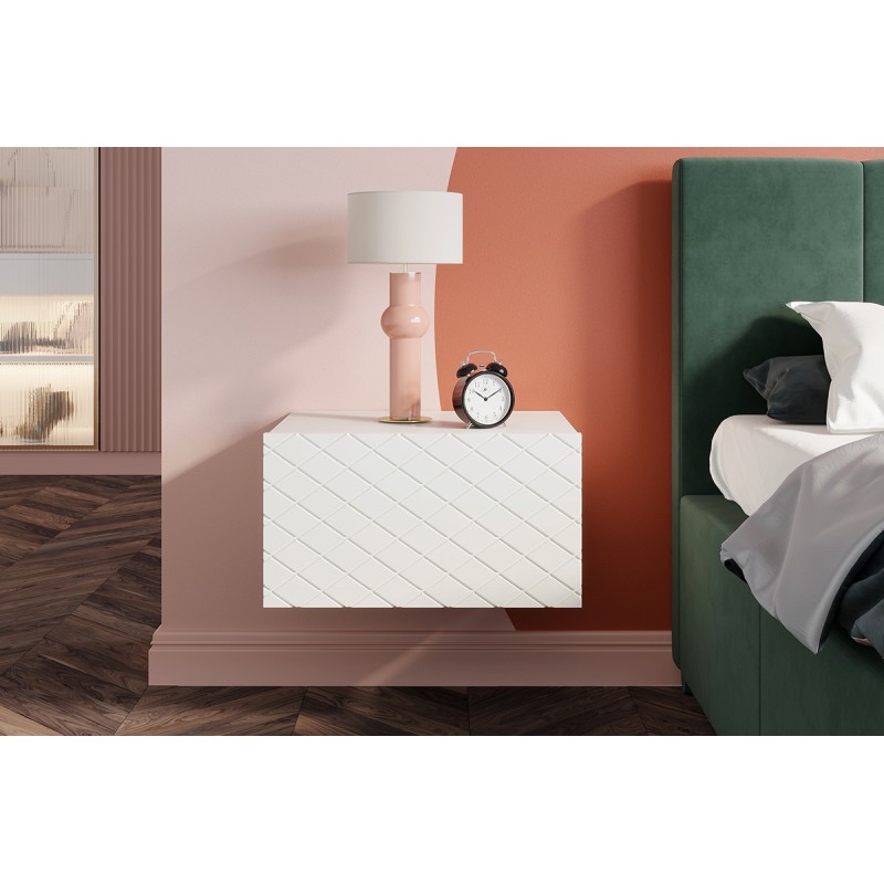 Zestaw szafka nocna wisząca Scalia 50 1SZ 2 szt. - biały mat - Limitowana oferta Zestaw szafka nocna wisząca Scalia 50 1SZ 2 szt. - biały mat - Limitowana oferta