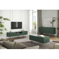 Stolik kawowy Scalia 120 2K ze schowkiem - labrador mat / złote nogi - Limitowana oferta Stolik kawowy Scalia 120 2K ze schowkiem - labrador mat / złote nogi - Limitowana oferta