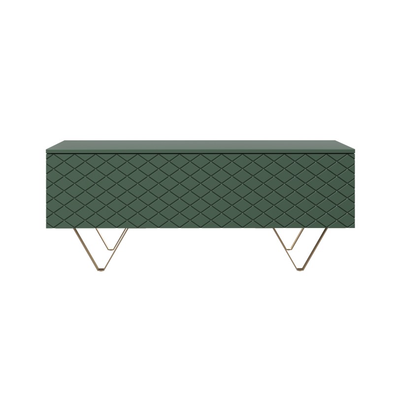 Stolik kawowy Scalia 120 2K ze schowkiem - labrador mat / złote nogi - Limitowana oferta Stolik kawowy Scalia 120 2K ze schowkiem - labrador mat / złote nogi - Limitowana oferta