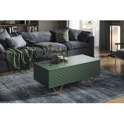 Stolik kawowy Scalia 120 2K ze schowkiem - labrador mat / złote nogi - Limitowana oferta Stolik kawowy Scalia 120 2K ze schowkiem - labrador mat / złote nogi - Limitowana oferta