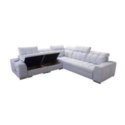 Prisma III corner sofa with sleeping function and USB port – comfort and style in one piece of furniture Prisma III corner sofa with sleeping function and USB port – comfort and style in one piece of furniture