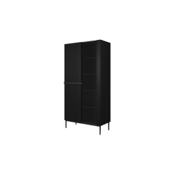 Witryna Nicole 100 cm - czarny mat, nowoczesny design