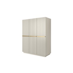 Szafa Nicole 150 cm - kaszmir / złote uchwyty