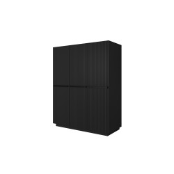 Szafa Nicole 150 cm - czarny mat, elegancka i funkcjonalna