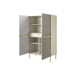 Kredens Nicole 100 cm - kaszmir / złote nóżki Kredens Nicole 100 cm - kaszmir / złote nóżki