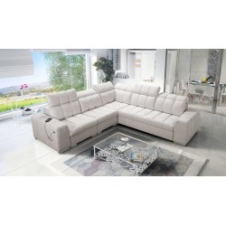 Prisma III corner sofa with sleeping function and USB port – comfort and style in one piece of furniture Prisma III corner sofa with sleeping function and USB port – comfort and style in one piece of furniture