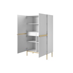 Kredens Nicole 100 cm - biały mat / złote nóżki Kredens Nicole 100 cm - biały mat / złote nóżki