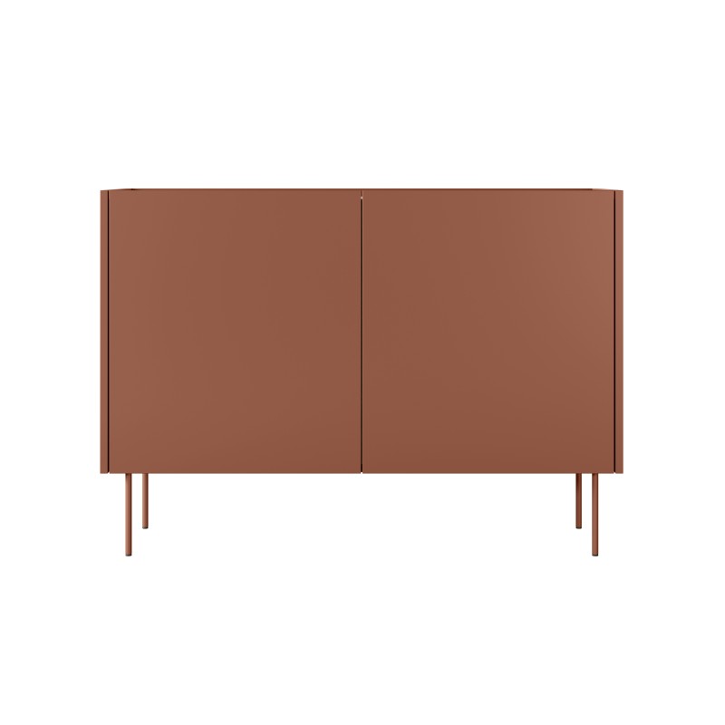 Komoda Desin 120 cm ceramic red / dąb nagano Komoda Desin 120 cm ceramic red / dąb nagano