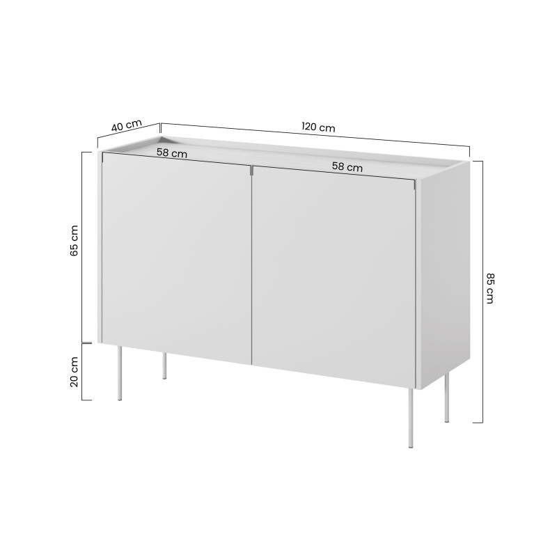 Komoda Desin 120 cm - elegancja i funkcjonalność Komoda Desin 120 cm - elegancja i funkcjonalność