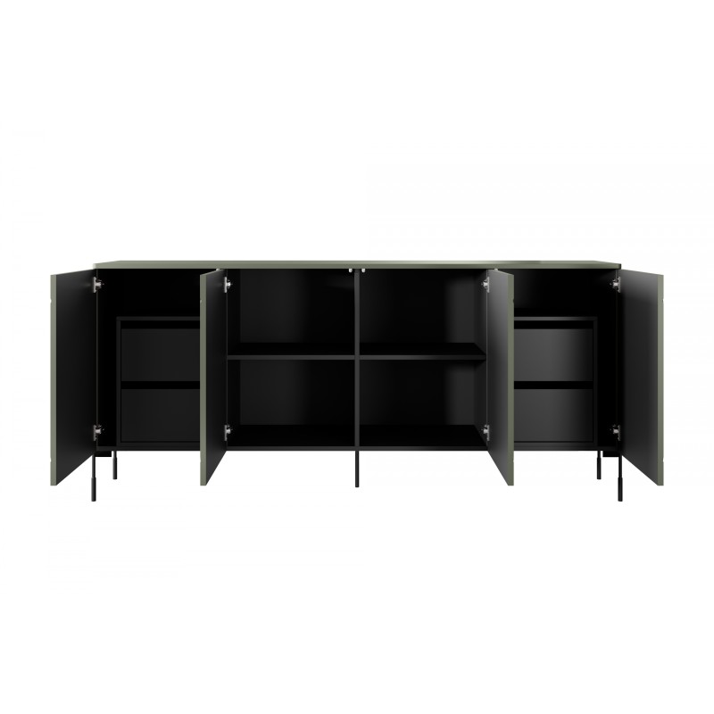 Komoda czterodrzwiowa Sonatia 200 cm - oliwka