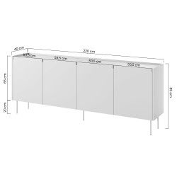 Komoda Desin 220 cm - elegancja i funkcjonalność Komoda Desin 220 cm - elegancja i funkcjonalność