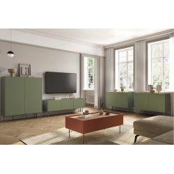 Stolik kawowy Desin 120 cm z szufladami - ceramic red / dąb nagano Stolik kawowy Desin 120 cm z szufladami - ceramic red / dąb nagano