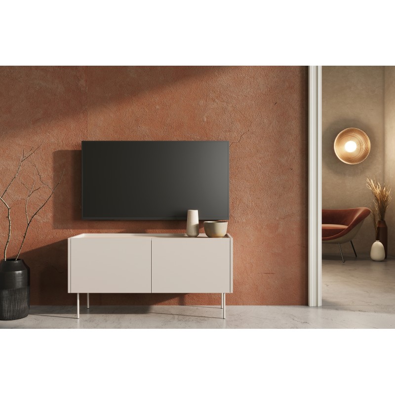 Szafka RTV Desin 120 cm - kaszmir / dąb nagano Szafka RTV Desin 120 cm - kaszmir / dąb nagano