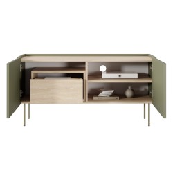 Szafka RTV Desin 120 cm - oliwka / dąb nagano Szafka RTV Desin 120 cm - oliwka / dąb nagano