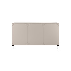 Komoda trzydrzwiowa z dwoma ukrytymi szufladami Sonatia 150 cm - kaszmir Komoda trzydrzwiowa z dwoma ukrytymi szufladami Sonatia 150 cm - kaszmir