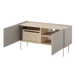 Szafka RTV Desin 120 cm - kaszmir / dąb nagano Szafka RTV Desin 120 cm - kaszmir / dąb nagano