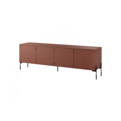 Szafka RTV czterodrzwiowa Sonatia - burgund 200 cm