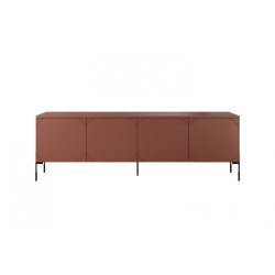 Szafka RTV czterodrzwiowa Sonatia - burgund 200 cm Szafka RTV czterodrzwiowa Sonatia - burgund 200 cm