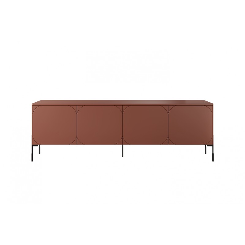 Szafka RTV czterodrzwiowa Sonatia - burgund 200 cm Szafka RTV czterodrzwiowa Sonatia - burgund 200 cm