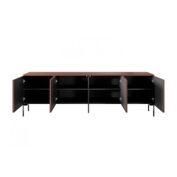 Szafka RTV czterodrzwiowa Sonatia - burgund 200 cm Szafka RTV czterodrzwiowa Sonatia - burgund 200 cm