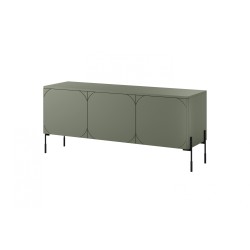 Szafka RTV Sonatia 150 cm - oliwka, nowoczesny design