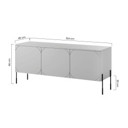 Szafka RTV Sonatia 150 cm - oliwka, nowoczesny design Szafka RTV Sonatia 150 cm - oliwka, nowoczesny design