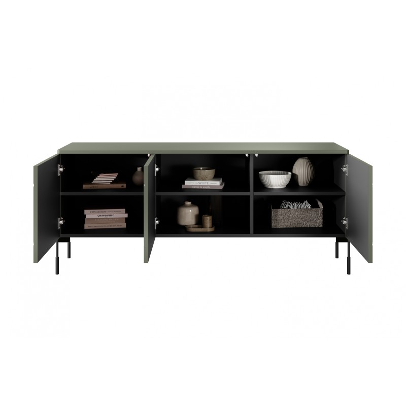 Szafka RTV Sonatia 150 cm - oliwka, nowoczesny design Szafka RTV Sonatia 150 cm - oliwka, nowoczesny design
