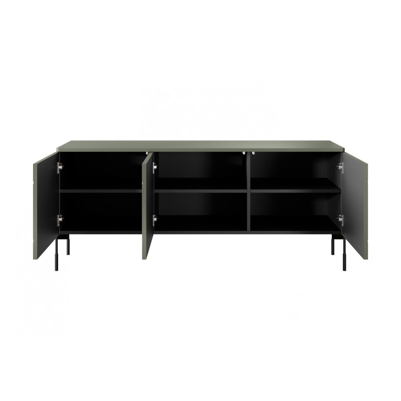 Szafka RTV Sonatia 150 cm - oliwka, nowoczesny design Szafka RTV Sonatia 150 cm - oliwka, nowoczesny design