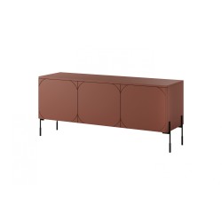 Szafka RTV Sonatia 150 cm - burgund, nowoczesny design