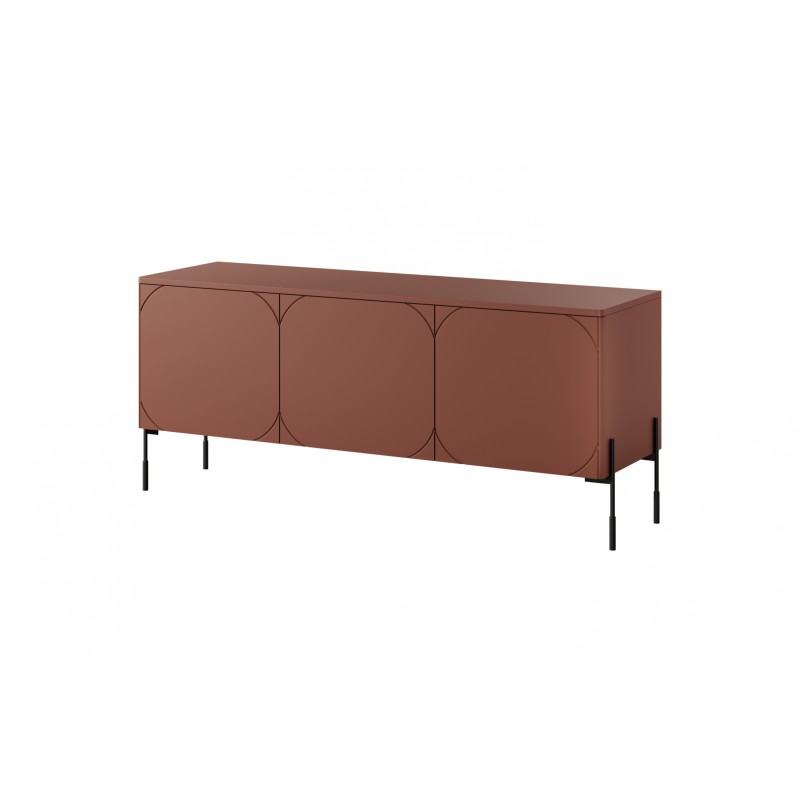 Szafka RTV Sonatia 150 cm - burgund, nowoczesny design Szafka RTV Sonatia 150 cm - burgund, nowoczesny design
