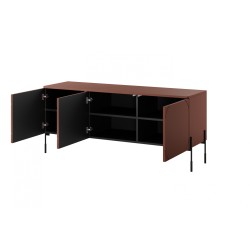Szafka RTV Sonatia 150 cm - burgund, nowoczesny design Szafka RTV Sonatia 150 cm - burgund, nowoczesny design