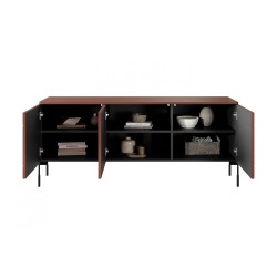Szafka RTV Sonatia 150 cm - burgund, nowoczesny design Szafka RTV Sonatia 150 cm - burgund, nowoczesny design