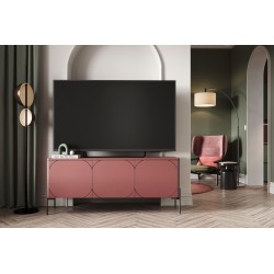 Szafka RTV Sonatia 150 cm - burgund, nowoczesny design Szafka RTV Sonatia 150 cm - burgund, nowoczesny design