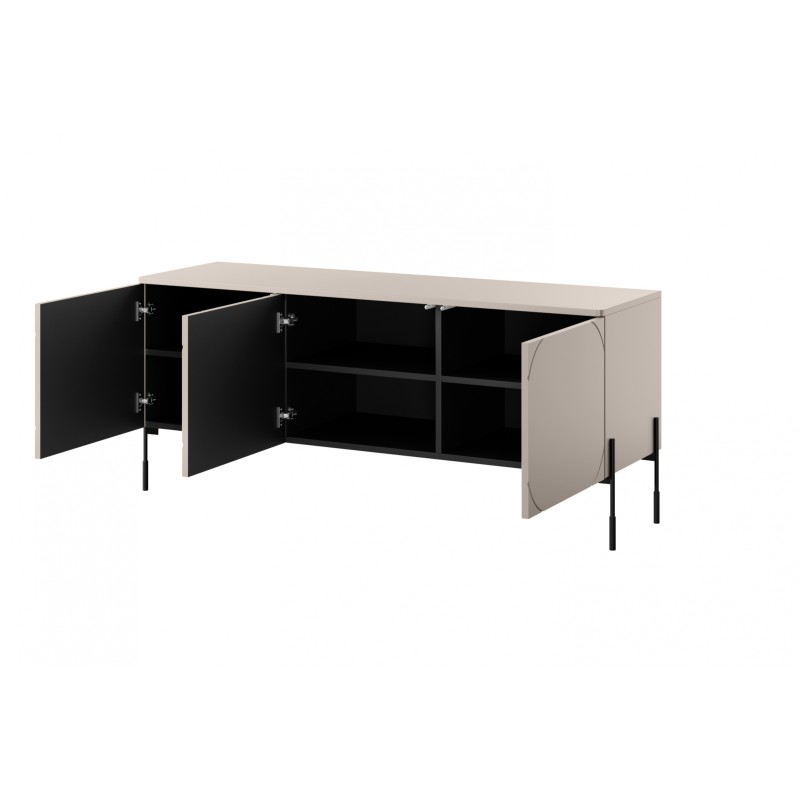Szafka RTV Sonatia 150 cm - kaszmir, nowoczesny design Szafka RTV Sonatia 150 cm - kaszmir, nowoczesny design