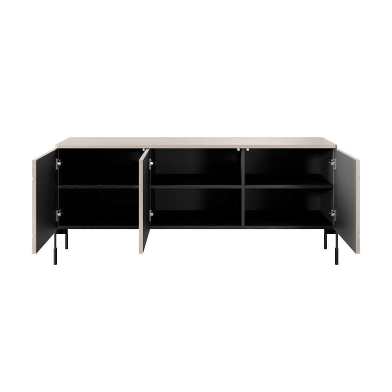 Szafka RTV Sonatia 150 cm - kaszmir, nowoczesny design Szafka RTV Sonatia 150 cm - kaszmir, nowoczesny design