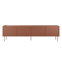 Szafka RTV Desin 220 cm - ceramic red / dąb nagano Szafka RTV Desin 220 cm - ceramic red / dąb nagano