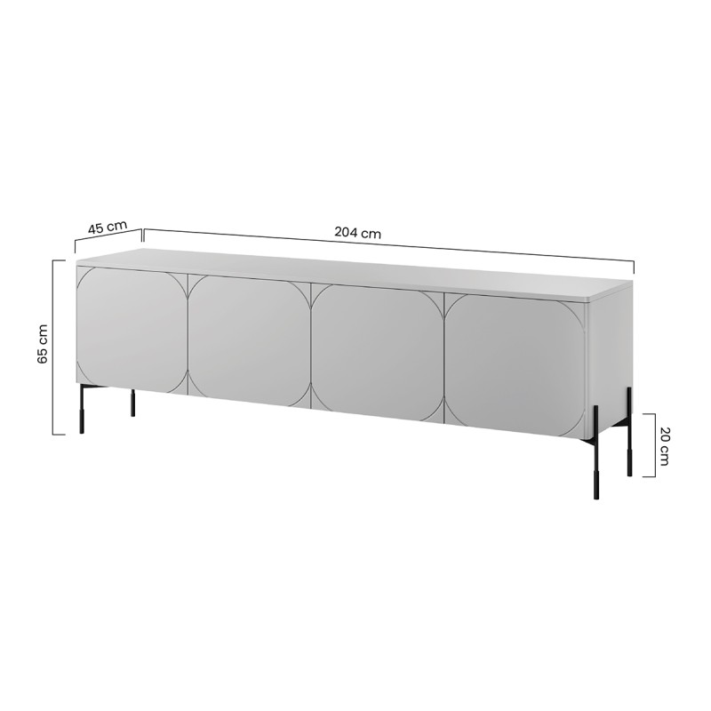 Szafka RTV Sonatia 200 cm - kaszmir Szafka RTV Sonatia 200 cm - kaszmir