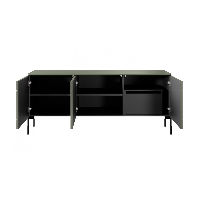 Szafka RTV Sonatia 150 cm - oliwka, nowoczesny design Szafka RTV Sonatia 150 cm - oliwka, nowoczesny design