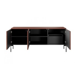 Szafka RTV Sonatia 150 cm - burgund, nowoczesny design Szafka RTV Sonatia 150 cm - burgund, nowoczesny design