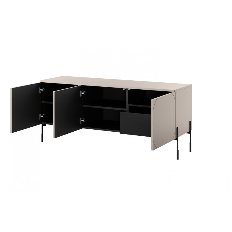 Szafka RTV Sonatia 150 cm - kaszmir, nowoczesny design Szafka RTV Sonatia 150 cm - kaszmir, nowoczesny design
