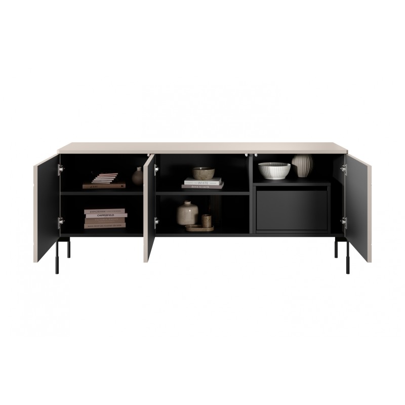 Szafka RTV Sonatia 150 cm - kaszmir, nowoczesny design Szafka RTV Sonatia 150 cm - kaszmir, nowoczesny design