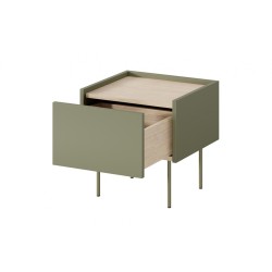 Szafka nocna Desin z szufladą 45 cm - oliwka / dąb nagano Szafka nocna Desin z szufladą 45 cm - oliwka / dąb nagano